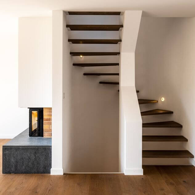 Fertig ausgebauter Wohnraum mit Küche